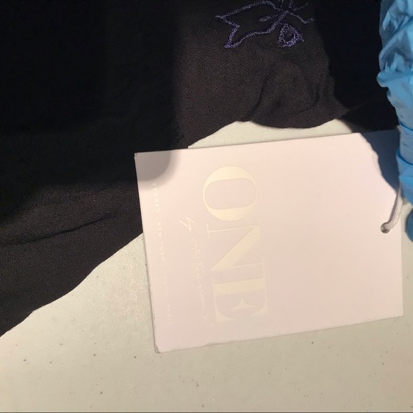 One Teaspoon Jesse Jean Cali Romper Black/Blue Bohemian Embroidered XXS - Picture 8 of 13